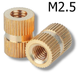 Втулка монтажна різьбова M2.5x3x3.5 DIN 16903-B 16903B 25 3 35 фото 1