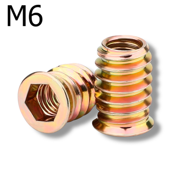 Гайка меблева (муфта різьбова) М6x15 AN 422 AN422 6 15 фото