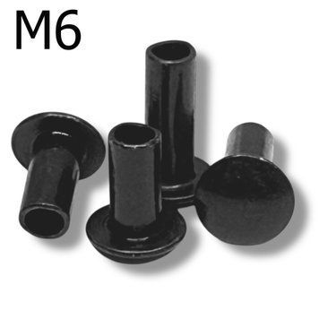 Заклепка напівпустотіла оксидована M6x48.05.DIN 6791 6791 6 48 05 фото