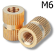 Втулка монтажная резьбовая М6x4x8 DIN 16903-B 16903B 6 4 8 фото 1